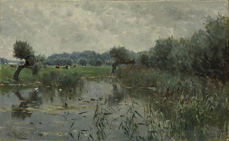 Willem Roelofs In the Floodplains of the River IJssel China oil painting art